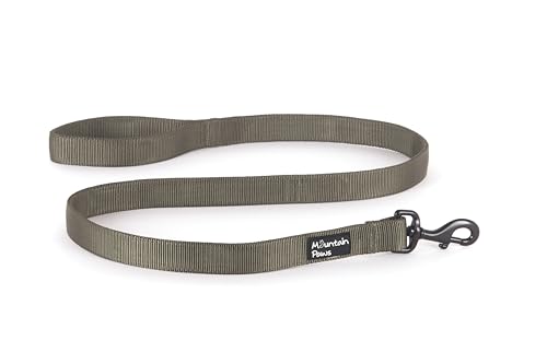 Mountain Paws Extra robuste Hundeleine, Doppellagiges Gewebe mit weichem Griff, 1,15 m von Mountain Paws