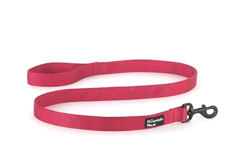 Mountain Paws Extra robuste Hundeleine, Doppellagiges Gewebe mit weichem Griff, 1,15 m von Mountain Paws