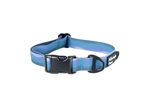 Mountain Paws Wasserdichtes Nylon-Hundehalsband, verstellbar, Größen S bis XL, weiche PVC-Beschichtung, geruchshemmend und abwischbar, Blau, Größe L Mountain Paws Wasserdichtes Nylon-Hundehalsband, verstellbar, Größen S bis XL, weiche PVC-Beschichtung, geruchshemmend und abwischbar, Blau, Größe L von Mountain Paws
