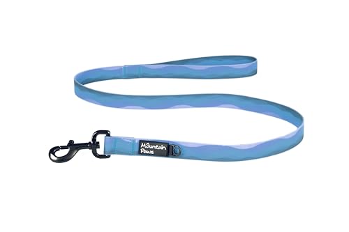 Mountain Paws wasserdichte Nylon-Hundeleine, 1,15 m, strapazierfähig, lang, weicher PVC-Griff, geruchshemmend und abwischbar, Blau Mountain Paws wasserdichte Nylon-Hundeleine, 1,15 m, strapazierfähig, lang, weicher PVC-Griff, geruchshemmend und abwischbar, Blau von Mountain Paws