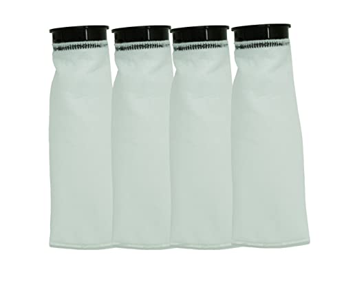 7 cm Filtersocke – 4 Stück Wasserbox-kompatible Filtersocken mit schwarzem Rand; Eshopps kompatibel; 225 Mikron Filtersocke; Salzwasser-Aquarium-Filtersocke; kompatibel mit Süß- und Salzwasser von Mountain Top Supply