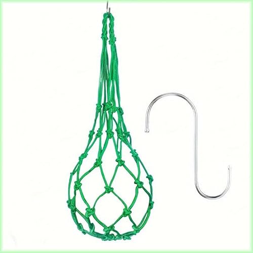 1/2 x Hühner-Gemüse-Beutel zum Aufhängen mit Haken (grün (1 Stück), durchschnittlich von Mounteps