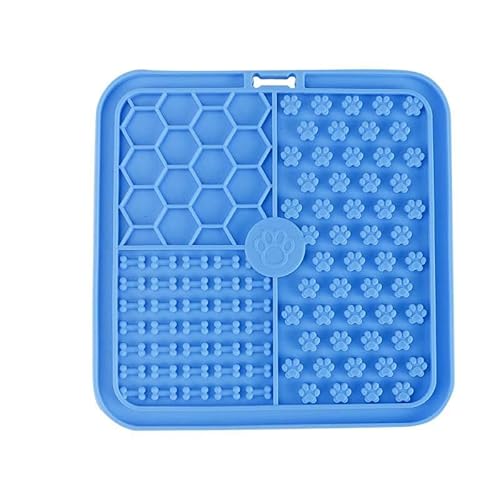 2 x Leckmatten für Hunde und Katzen Premium Leckmatten (Blau, 15 * 15cm) von Mounteps