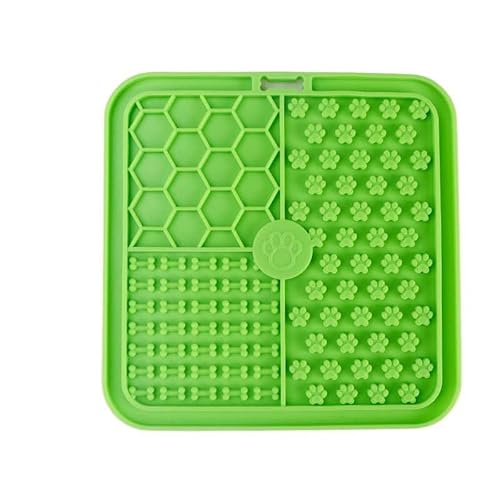 2 x Leckmatten für Hunde und Katzen Premium Leckmatten (Grün, 15 * 15cm) von Mounteps