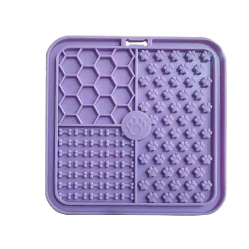 2 x Leckmatten für Hunde und Katzen Premium Leckmatten (Violett, 15 * 15cm) von Mounteps