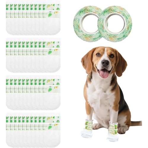 20/40PCS Einweg Hundestiefel Hunde Socken Klauen stoppen, verletzte Klauen zu lecken (S - 20PCS) von Mounteps