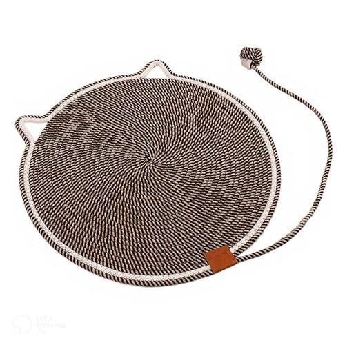 3-in-1-Kratzmatte für Katzen, 50 cm, Liegematte, Kratzbrett und interaktives Spielzeug, strapazierfähiges, waschbares Baumwollleinen für Katzen und Kätzchen, Möbelschutz für Indoor-Katzen (Kaffee) 3-in-1-Kratzmatte für Katzen, 50 cm, Liegematte, Kratzbrett und interaktives Spielzeug, strapazierfähiges, waschbares Baumwollleinen für Katzen und Kätzchen, Möbelschutz für Indoor-Katzen (Kaffee) von Mounteps