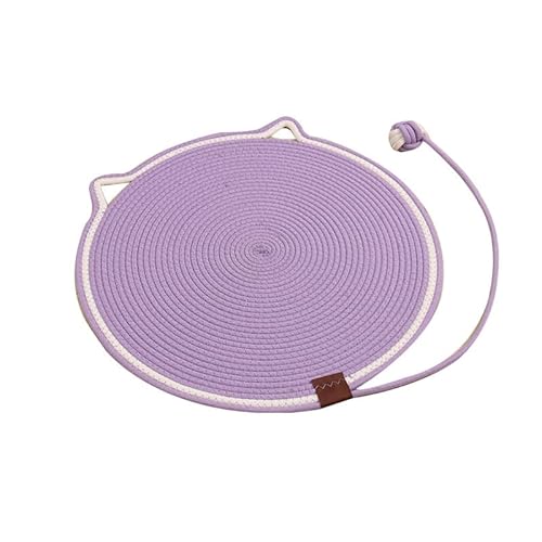 3-in-1-Kratzmatte für Katzen, 50 cm, Liegematte, Kratzbrett und interaktives Spielzeug, strapazierfähiges, waschbares Baumwollleinen für Katzen und Kätzchen, Möbelschutz für Indoor-Katzen (Lila) 3-in-1-Kratzmatte für Katzen, 50 cm, Liegematte, Kratzbrett und interaktives Spielzeug, strapazierfähiges, waschbares Baumwollleinen für Katzen und Kätzchen, Möbelschutz für Indoor-Katzen (Lila) von Mounteps