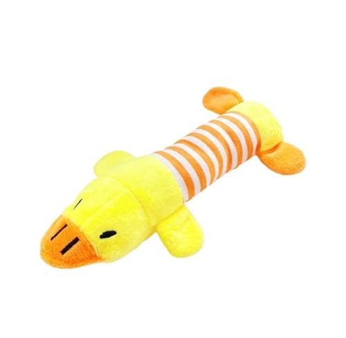 Kauspielzeug für Hunde, weiches Plüsch-Ente mit Quietschgeräusch, Spielzeug für Welpen, Gelb Kauspielzeug für Hunde, weiches Plüsch-Ente mit Quietschgeräusch, Spielzeug für Welpen, Gelb von Mounteps
