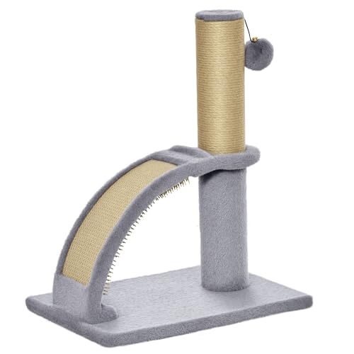 Kratzbaum klein Katzenkratzbaum Kratzstamm für Katzen unter 4,5 kg mit Katzenkratzbrett, Kratzbaum, Katzenreizball 34 x 24 x 43 cm Grau Kratzbaum klein Katzenkratzbaum Kratzstamm für Katzen unter 4,5 kg mit Katzenkratzbrett, Kratzbaum, Katzenreizball 34 x 24 x 43 cm Grau von Mounteps