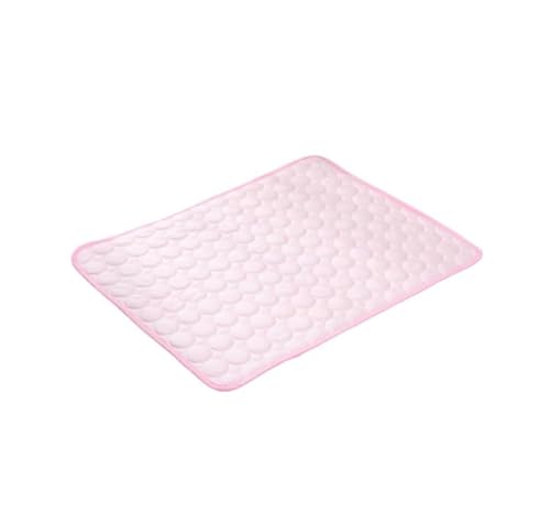 Kühlbettmatte für Hunde und Katzen, für den Sommer, Welpen, schnell schlafend, ungiftige Matratze (Rosa, 70 x 55 cm) von Mounteps