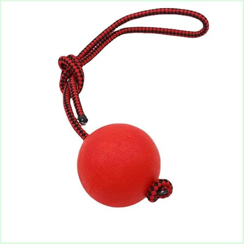 Mounteps 1/2 x Ball an einem Seil für Hunde, interaktives Spielzeug, kauresistent, Hundetraining-Schnuller (1 Stück) von Mounteps