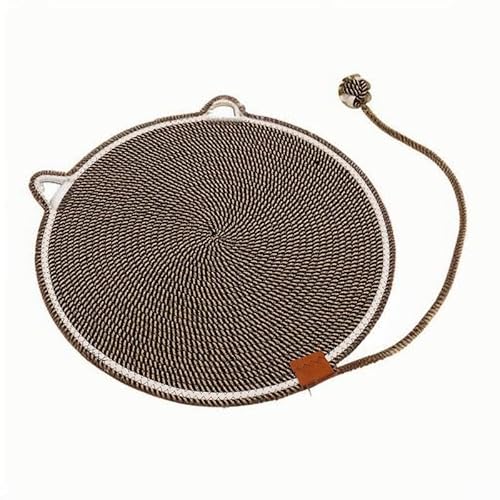 16.5" Dual Kratzkissen für Indoor Katzen Natürliche Baumwolle Seil Katze Kratzkissen (Kaffee) von Mounteps
