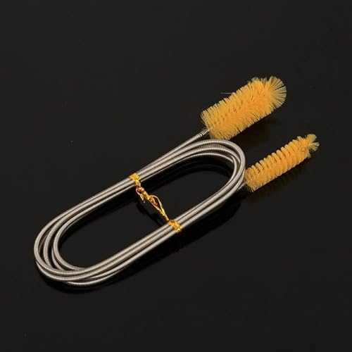 Mounteps Aquarium-Außenfilter-Rohrreiniger-Bürste, flexible Aquarium-Schlauchpumpe (gelb) von Mounteps