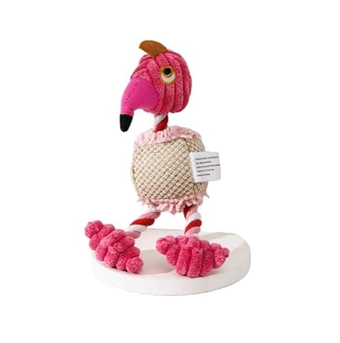 Mounteps Bissfestes Quietschspielzeug, Kauspielzeug, lustiges Welpenspielzeug für Haustiere (Rosa) von Mounteps