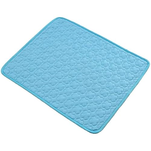 Mounteps Cold Bed Kissen Kühle EIS Seide Haustier Kühlmatte Schlaf Pad Matratze Hund Katze (Blau, S(50X40cm)) von Mounteps