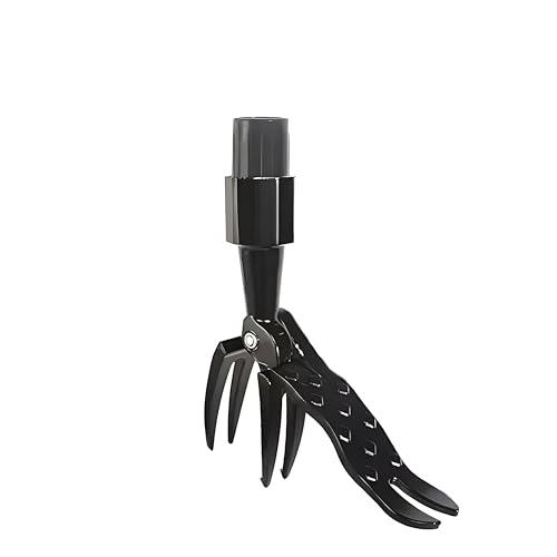 Mounteps Unkraut Kralle Graswurzel Puller Standing Edelstahl Stand Up Hand Werkzeuge (B-Unkraut Kralle (mit Metallstange)) von Mounteps