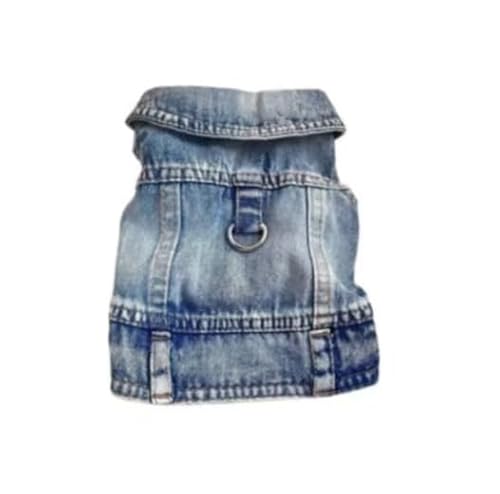 New Pet Fashion: Hundejeansjacken und schleppbare Denim-Westen für Katzen und Hunde, Blau, Größe S von Mounteps