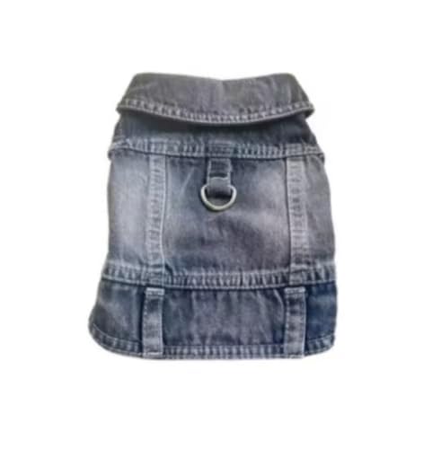 New Pet Fashion: Hundejeansjacken und schleppbare Denim-Westen für Katzen und Hunde, Schwarz, Größe XXL von Mounteps