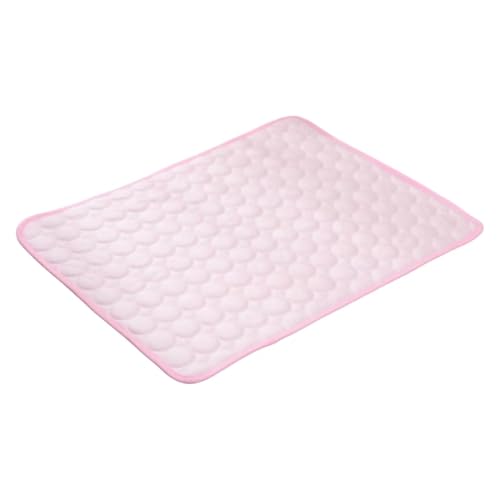 Pet Cooling Bed Mat - Quick - Cooling Pad for Dogs, Cats & Puppy | Summer Ready Soft & Breathable Sleeping Mattress (Pink, 100 * 70cm) von Mounteps