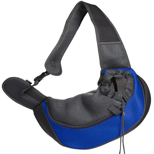 Tragetasche, Netz-Rucksack für Haustiere, Hunde, Katzen, Welpen, bequeme Reisetasche, Schultertasche, Himmelblau, S (Gewicht innerhalb von 5 Katzen)) von Mounteps