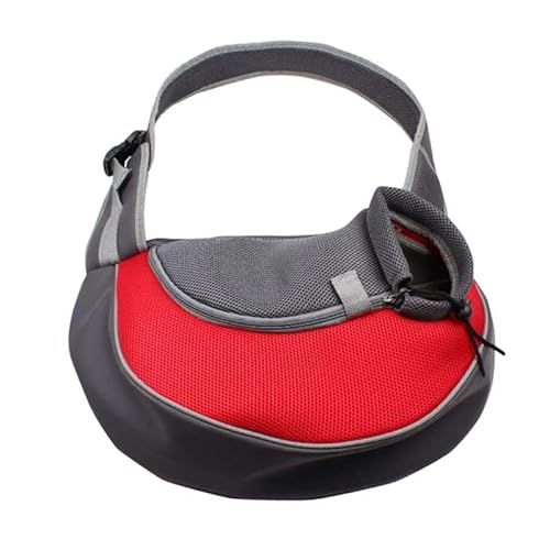 Tragetasche, Netz-Rucksack für Haustiere, Hunde, Katzen, Welpen, bequeme Reisetasche, Schultertasche, Rot, S (Gewicht innerhalb von 5 Katzen)) von Mounteps