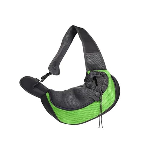 Tragetasche Sling Mesh Rucksack Haustier Hund Katze Welpe Komfort Reise Tote Schulter (Grün, Lweight für Katzen:12 Katzen/Hunde:9 Katzen)) von Mounteps