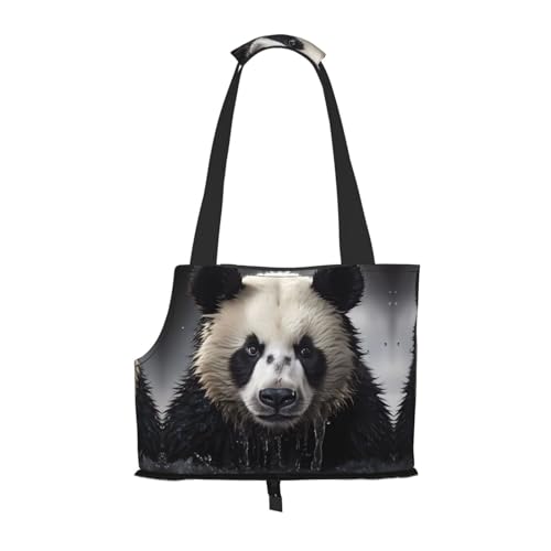 Panda in The Water Tragbare Hunde-Geldbörse – Stilvolle Hundetasche für kleine Hunde – langlebige und praktische Haustier-Tragetasche von Mouxiugei