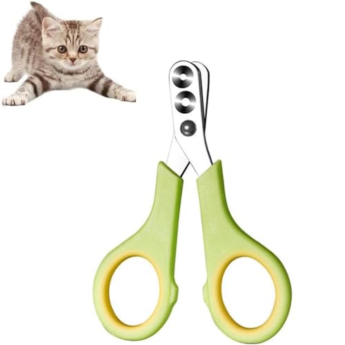 Mühelose Haustier-Nagelknipser, Hunde-Nagelknipser, Katzen-Nagelknipser, Haustier-Nagelknipser, sichere Katzenkrallenschneider mit Positionierungsloch, Hunde- und Katzenhaustier-Nagelknipser und von Movehii