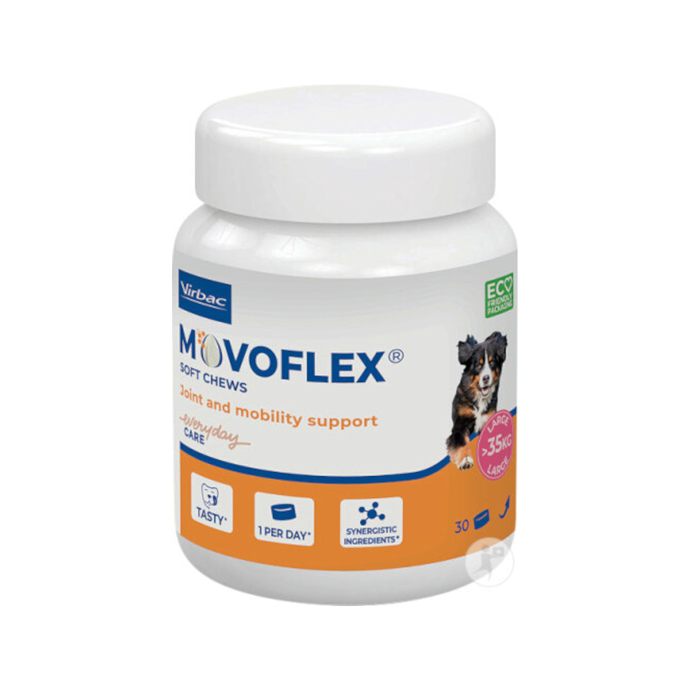 Movoflex Soft Chews Joint & Mobility Support - L: für große Hunde ab 35 kg (180 g) von Movoflex