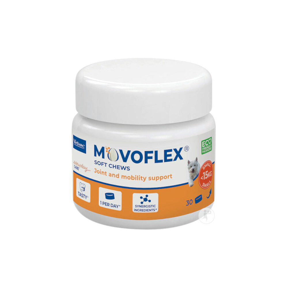 Movoflex Soft Chews Joint & Mobility Support - S: für kleine Hunde bis 15 kg (60 g) von Movoflex