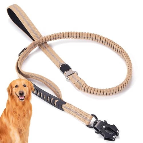 Hundeleinen für mittelgroße Hunde, Starke Hundeleinen, 4,5 Fuß Lange Hundeleinen für Welpen, Reflektierende Bungee-Hundeleinen, Wiederverwendbare Hundetrainingsleinen für große und Hundeleinen für mittelgroße Hunde, Starke Hundeleinen, 4,5 Fuß Lange Hundeleinen für Welpen, Reflektierende Bungee-Hundeleinen, Wiederverwendbare Hundetrainingsleinen für große und von Moxeupon