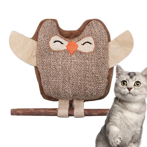 Moxeupon Cat Chew Toys, Catnip -Spielzeug für Katzen, Kätzchen Plüschkatze Nip Spielzeug, Interaktive Haustier liefert Mundgesundheit, Zähnereinigung Eulen Puppenball für alle Rassen Langeweile und Moxeupon Cat Chew Toys, Catnip -Spielzeug für Katzen, Kätzchen Plüschkatze Nip Spielzeug, Interaktive Haustier liefert Mundgesundheit, Zähnereinigung Eulen Puppenball für alle Rassen Langeweile und von Moxeupon