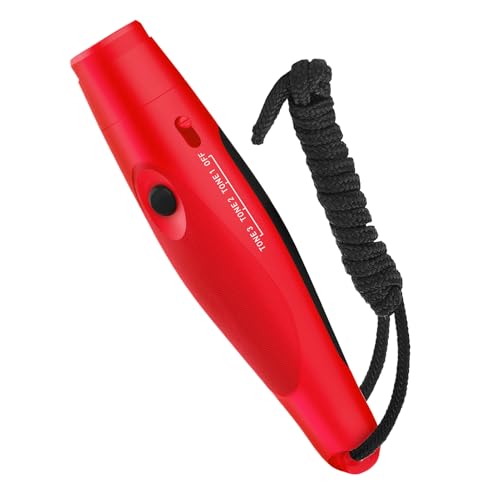 Moxeupon Elektronische Hundepfeife,DREI Töne DREI Einstellbare Lautstärken - Tragbare Handgehaltene Schiedsrichter Pfeife Für Outdoor Klassenmanagement Hundetraining Wandern Camping von Moxeupon