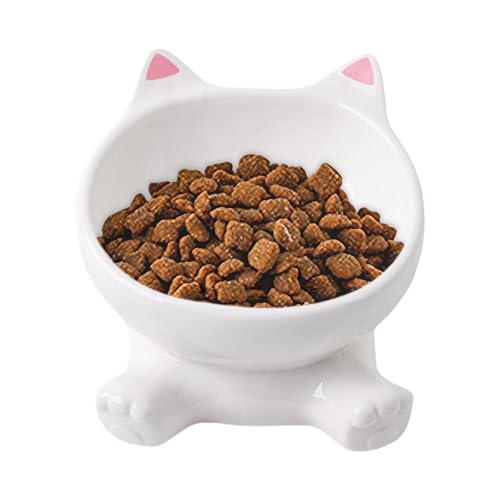 Moxeupon Erhöhter Katzen Napf | Tierohren Design Wassernapch Für Katzen Mit rutschfest | Wiederverwendbarer Keramik-Futterspender Für Kleine, Mittelgroße & Große Hunde Und Katzen Moxeupon Erhöhter Katzen Napf | Tierohren Design Wassernapch Für Katzen Mit rutschfest | Wiederverwendbarer Keramik-Futterspender Für Kleine, Mittelgroße & Große Hunde Und Katzen von Moxeupon