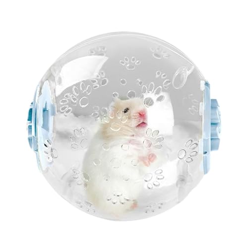 Moxeupon Hamster Bälle zum Herumlaufen, Hamster -Übungsball | Fitness Running Hamster Wheel atmungsaktiv | Tragbare multifunktionale Radkäfigaktivitäten Spaß Spielzeit für Familienfreunde Kinder Teen von Moxeupon