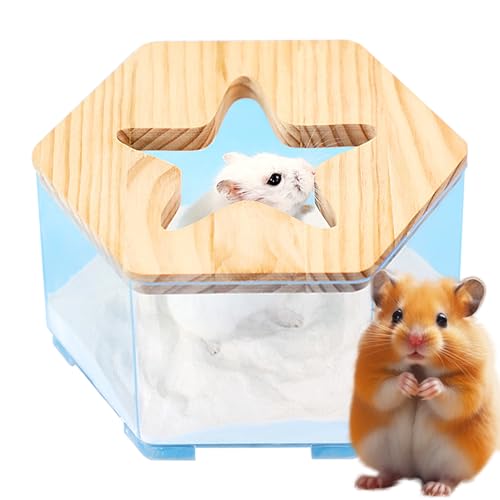 Moxeupon Hamster Sandbad-Toilette | Transparente Hamster Badewanne,Multifunktionale Nagetierzubehör für Kleintiere, Tägliche Hygiene & Unterwegsnutzung Moxeupon Hamster Sandbad-Toilette | Transparente Hamster Badewanne,Multifunktionale Nagetierzubehör für Kleintiere, Tägliche Hygiene & Unterwegsnutzung von Moxeupon