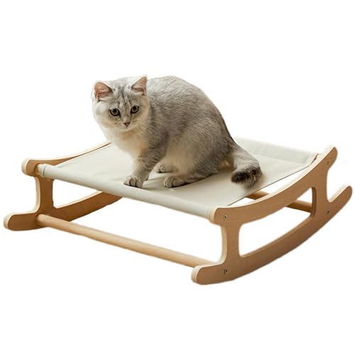 Moxeupon Hochbett für Katzen, Katzenbett aus | Erhöhtes abnehmbares Katzenbett,Platzsparendes, bequemes Haustierbett, graues Hängemattenbett zum Nickerchen, Entspannen, Spielen, Klettern Moxeupon Hochbett für Katzen, Katzenbett aus | Erhöhtes abnehmbares Katzenbett,Platzsparendes, bequemes Haustierbett, graues Hängemattenbett zum Nickerchen, Entspannen, Spielen, Klettern von Moxeupon