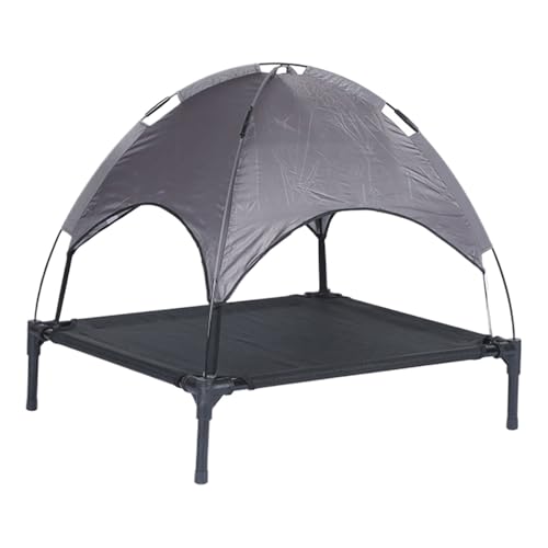 Moxeupon Hundezelt Bett - Hundezelt Mit Bettfunktion | & Zusammenklappbar Mit Sonnenschutz, Isoliert, Atmungsaktiv Und Hoher Tragfähigkeit Für Wohnung, Terrasse Sowie Große Und Kleine Hunderassen von Moxeupon