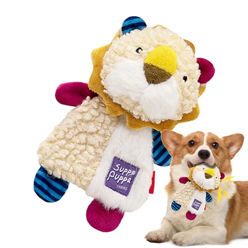 Moxeupon Quietschendes Spielzeug für Hunde, Haustier-Plüsch-Soundspielzeug,Süßes Tier-Kauspielzeug für Hunde | Anregendes Hundespielzeug gegen Langeweile und anregendes, interaktives Hundespielzeug von Moxeupon