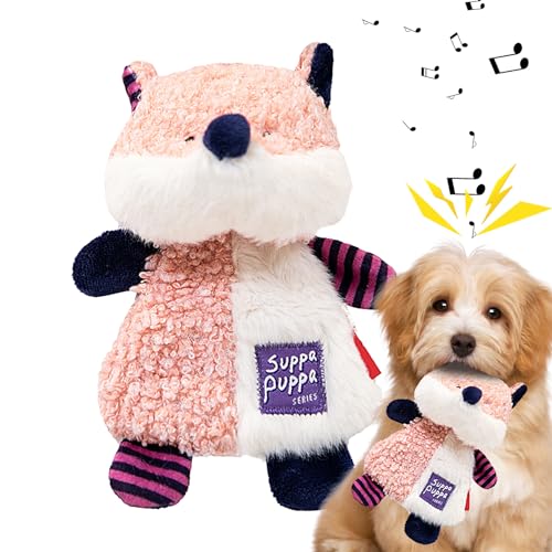 Moxeupon Quietschspielzeug für kleine Hunde,Quietschspielzeug für Hunde - Langlebiges, niedliches Tier-Kauspielzeug - Interaktives Apportierspiel, Hundespielzeug für kleine und mittelgroße Hunde von Moxeupon