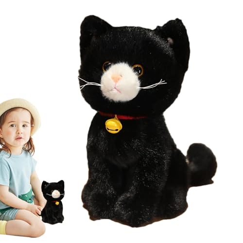 Moxeupon Süßes Stoffkatzenspielzeug,Cartoon Stoffkatze - 27 cm große Plüschkatze mit niedlichem Aussehen - Beruhigende Plüschkissen, Plüschtiere, Kissenspielzeug für Familie, Freunde, Kollegen Moxeupon Süßes Stoffkatzenspielzeug,Cartoon Stoffkatze - 27 cm große Plüschkatze mit niedlichem Aussehen - Beruhigende Plüschkissen, Plüschtiere, Kissenspielzeug für Familie, Freunde, Kollegen von Moxeupon