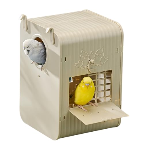 Moxeupon Vogelnistkasten,Sittichhaus Mit Integrierter Leiter | Großzügiger Vogelhaus Für Nymphensittiche Und Als Natürliche Gartendeko Zur Vogelbeobachtung Im Wildvogelhabitat von Moxeupon