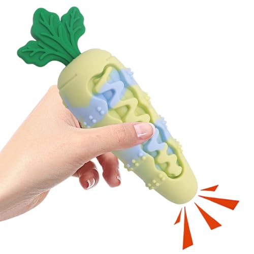 Moxeupon Welpen Kaubares Für Die Zahnung | Karotten Quietschspielzeug Für Hunde | Robustes Welpen Produkt Zum Training Reisen Weihnachten Halloween von Moxeupon