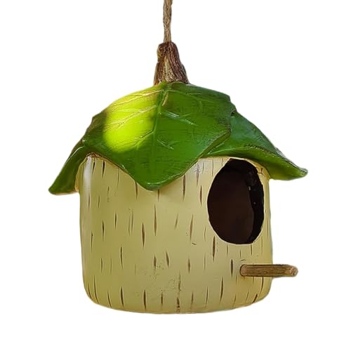 Vogelhaus aus Kunstharz, Vogelhäuschen für den Außenbereich,Lustige Nistkästen aus Harz für den Außenbereich - Wasserdichtes, sonnenbeständiges, geschütztes, warmes Tischgarn für die Vogelhaus aus Kunstharz, Vogelhäuschen für den Außenbereich,Lustige Nistkästen aus Harz für den Außenbereich - Wasserdichtes, sonnenbeständiges, geschütztes, warmes Tischgarn für die von Moxeupon