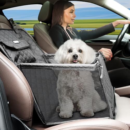 Moysoon Hundeautositz für kleine Hunde, Faltbarer rutschfester Haustierautositz mit Aufbewahrungstasche, wasserdichter und langlebiger Hundesitzbezug für Autos/SUV/LKW, einfach zu installieren Moysoon Hundeautositz für kleine Hunde, Faltbarer rutschfester Haustierautositz mit Aufbewahrungstasche, wasserdichter und langlebiger Hundesitzbezug für Autos/SUV/LKW, einfach zu installieren von Moysoon