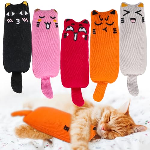 MplehDa Katzenminze Katzenspielzeug, 5 Stück Katzenminze Spielzeug, Lebendige Farben Katzenspielzeug, Catnip Spielzeug für Katzen, Katzenplüsch Kauspielzeug für Katzen Kitten MplehDa Katzenminze Katzenspielzeug, 5 Stück Katzenminze Spielzeug, Lebendige Farben Katzenspielzeug, Catnip Spielzeug für Katzen, Katzenplüsch Kauspielzeug für Katzen Kitten von MplehDa