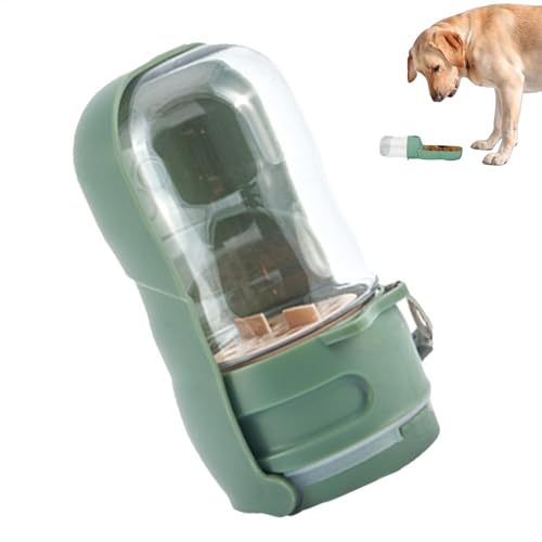 Mppchhn 2 in 1 Hundwasserflasche, Reisewater Water Bowl - Haustier Trinkwasserflasche - Zubehör für die Fütterung und Bewässerung von kleinen Tieren und eingebauter Aktivkohlenstofffilter von Mppchhn