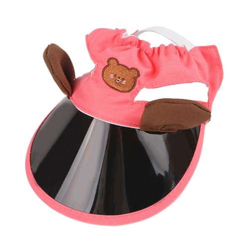 Mppchhn Hundesonne Visor Hut, Haustier Sonnenhut - Kätzchen Caps | Pet Sun Protection Caps Verstellbare Reise Sport Hat Visor Sunbonnet Outfit für kleine Welpen von Mppchhn