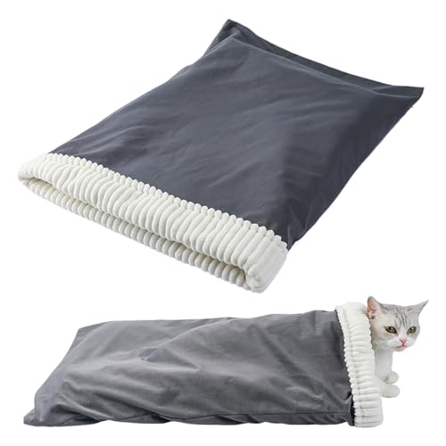Mppchhn Katzenhöhle Bett,Plüsch Winter Schlafsack Katzenbett Kuschelig | Plüsch Schlafsack Zum Kuscheln Verstecken Indoor Winter Zuhause Mppchhn Katzenhöhle Bett,Plüsch Winter Schlafsack Katzenbett Kuschelig | Plüsch Schlafsack Zum Kuscheln Verstecken Indoor Winter Zuhause von Mppchhn